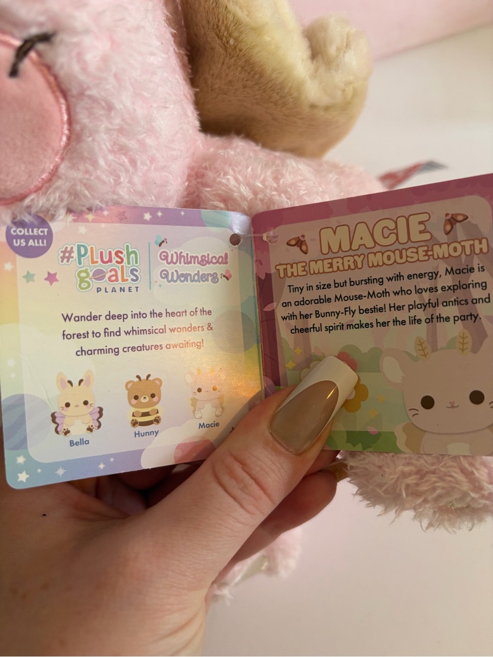 Plush goals by cuddle barn Macie the moth mouse plush! - Picture 2 of 5